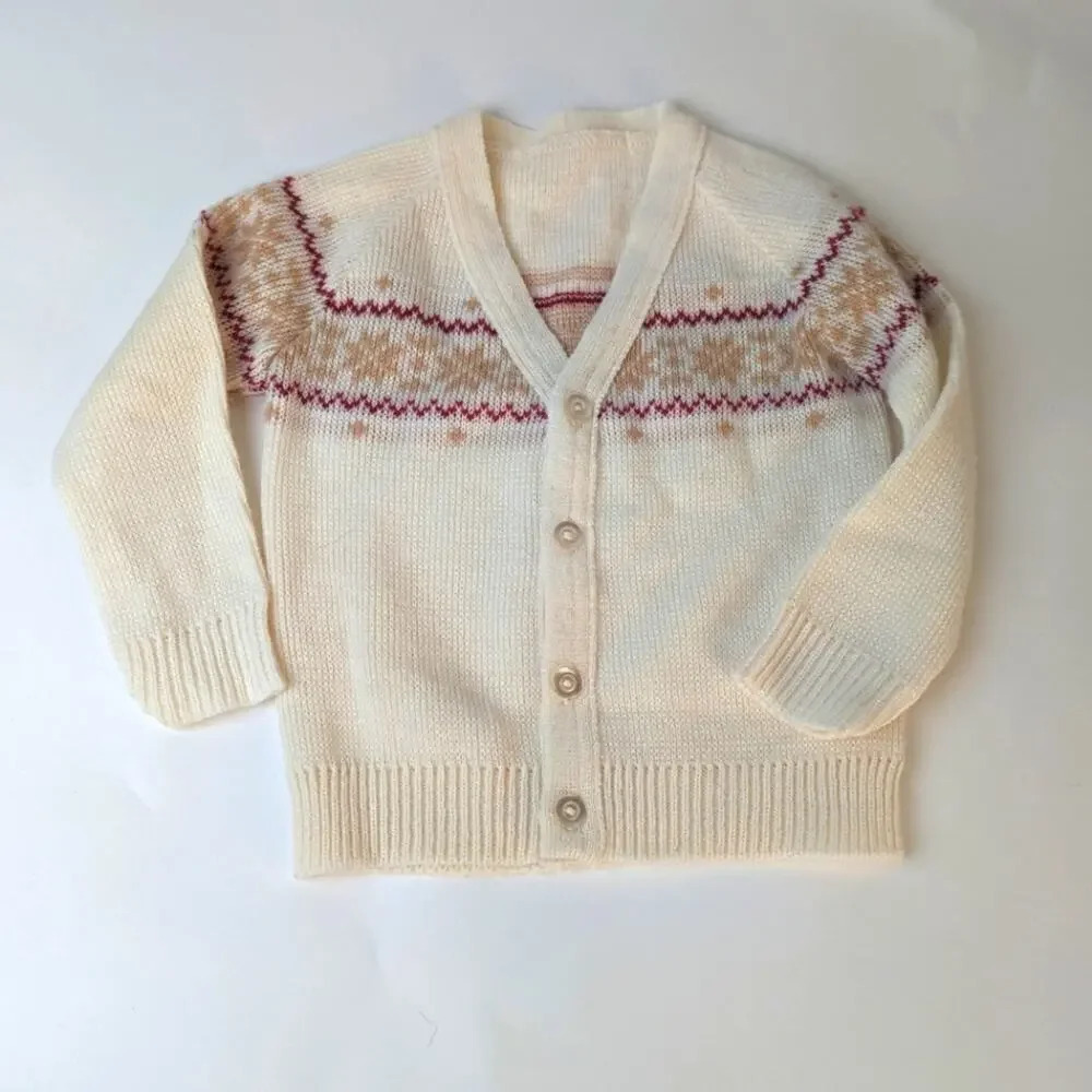 Vintage Infants Cardigan / 6-9 mths